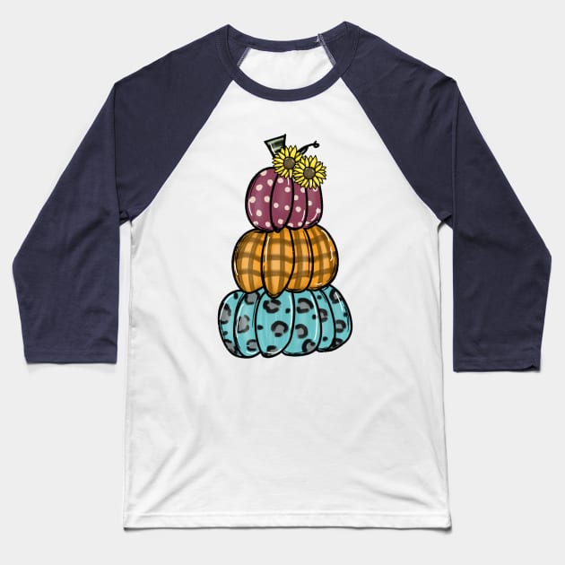 Fall pumpkin Baseball T-Shirt by ithacaplus